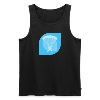 Skydiving Flugsport Adrenalin - Männer Premium Bio Tank Top - Schwarz - Vorne - AI Model Male 178 light (178cm)