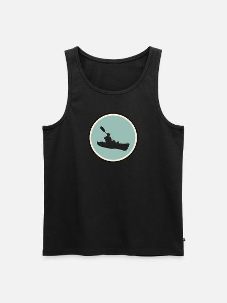 Kajakfahren Rafting - Männer Premium Bio Tank Top - Schwarz