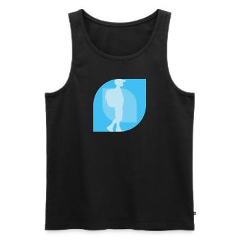 Phd Akademiker Forschung - Männer Premium Bio Tank Top - Schwarz - Vorne - AI Model Male 178 light (178cm)
