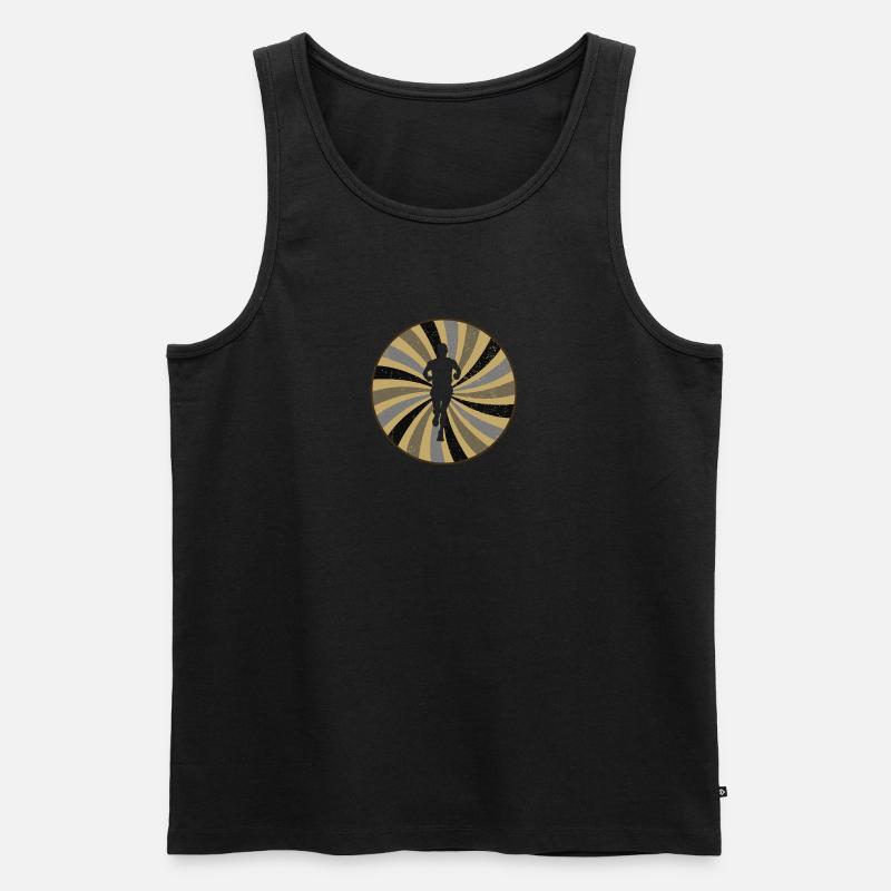 Marathon Training - Männer Premium Bio Tank Top - Schwarz