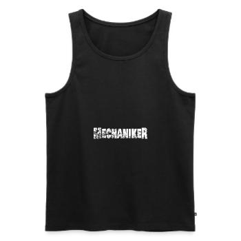 Mechaniker - Männer Premium Bio Tank Top - Schwarz - Vorne - Michal (187cm)