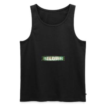 Belgien - Männer Premium Bio Tank Top - Schwarz - Vorne - Michal (187cm)