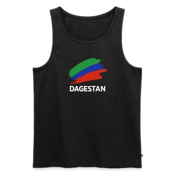 Daghestan Daghestan Daghestan Flag Lutteur - Débardeur bio Premium Homme - noir - Devant - Michal (187cm)