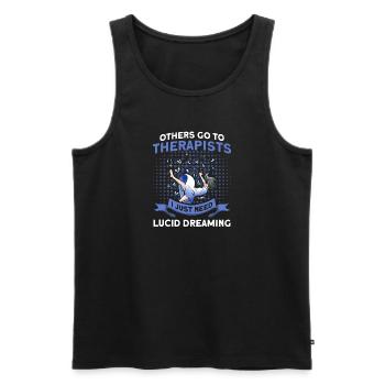 Haunted House Ghost Hunter Ghost Hunt Gift - Men's Premium Organic Tank Top - black - Front - AI Model Male 178 light (178cm)