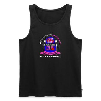 Trading Card Playing Card Card Game Gift - Men's Premium Organic Tank Top - black - Front - AI Model Male 178 light (178cm)