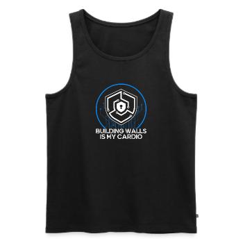 Network Security Specialist Gift - Men's Premium Organic Tank Top - black - Front - Michal (187cm)