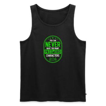 Network Security Specialist Gift - Men's Premium Organic Tank Top - black - Front - Michal (187cm)