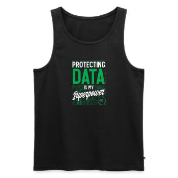 Network Security Specialist Gift - Men's Premium Organic Tank Top - black - Front - Michal (187cm)