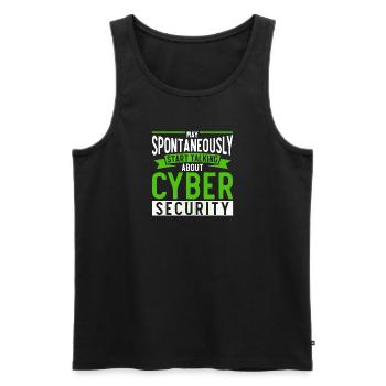Network Security Specialist Gift - Men's Premium Organic Tank Top - black - Front - Michal (187cm)