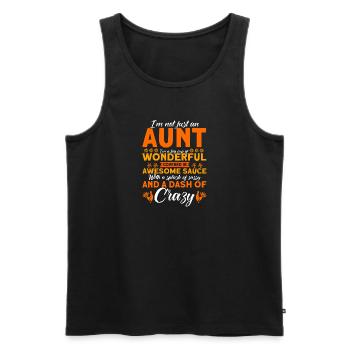 Tanten Tante Schwester Tanten Familie Geschenk - Männer Premium Bio Tank Top - Schwarz - Vorne - Michal (187cm)