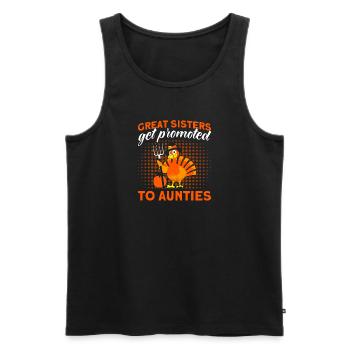 Tanten Tante Schwester Tanten Familie Geschenk - Männer Premium Bio Tank Top - Schwarz - Vorne - Michal (187cm)