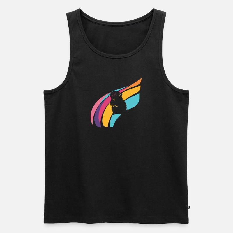 Guinea Tierchen - Männer Premium Bio Tank Top - Schwarz