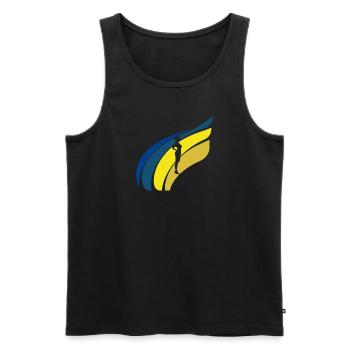Flugbegleiter Flugzeug - Männer Premium Bio Tank Top - Schwarz - Vorne - Michal (187cm)