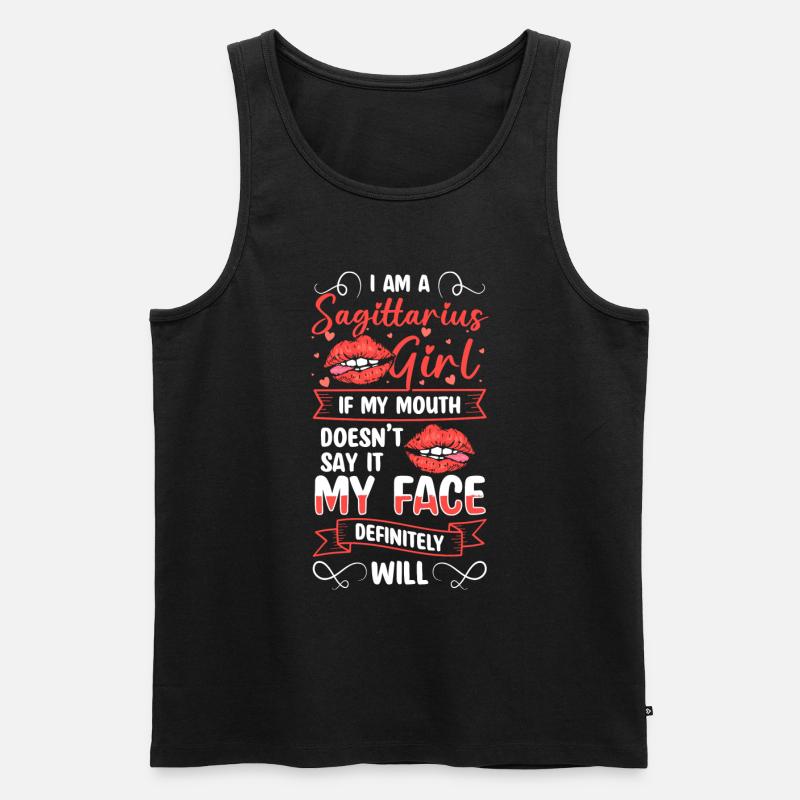Schütze Sterne Konstellation - Männer Premium Bio Tank Top - Schwarz
