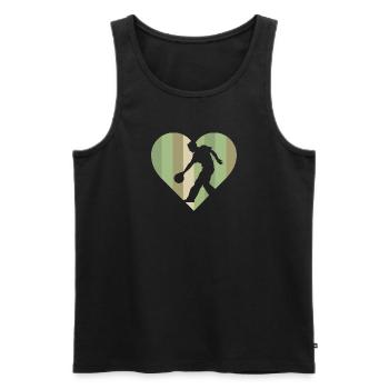 Bowler Bowling Kugel - Männer Premium Bio Tank Top - Schwarz - Vorne - Michal (187cm)