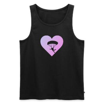 Skydive Air - Men's Premium Organic Tank Top - black - Front - Michal (187cm)