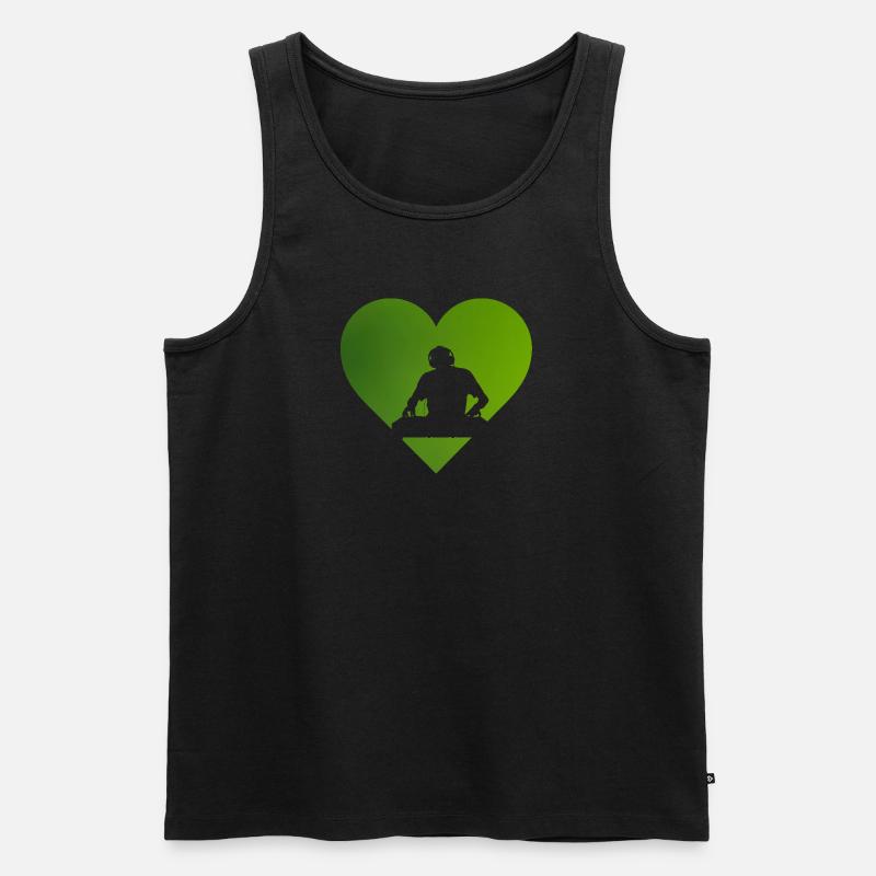 DJ Jumpstyle Techno - Männer Premium Bio Tank Top - Schwarz