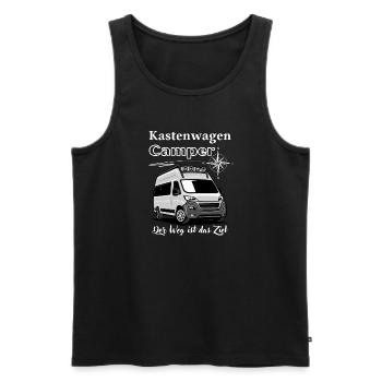 Camper-Kastenwagen Wohnmobil Spruch + Motiv - Männer Premium Bio Tank Top - Schwarz - Vorne - Michal (187cm)