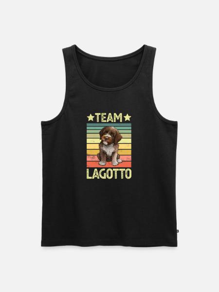 Dog Lagotto Romagnolo - Men's Premium Organic Tank Top - black