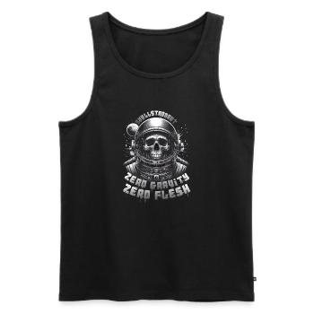 Astronaute Crâne : Skullstronaut, Apesanteur - Débardeur bio Premium Homme - noir - Devant - AI Model Male 178 light (178cm)
