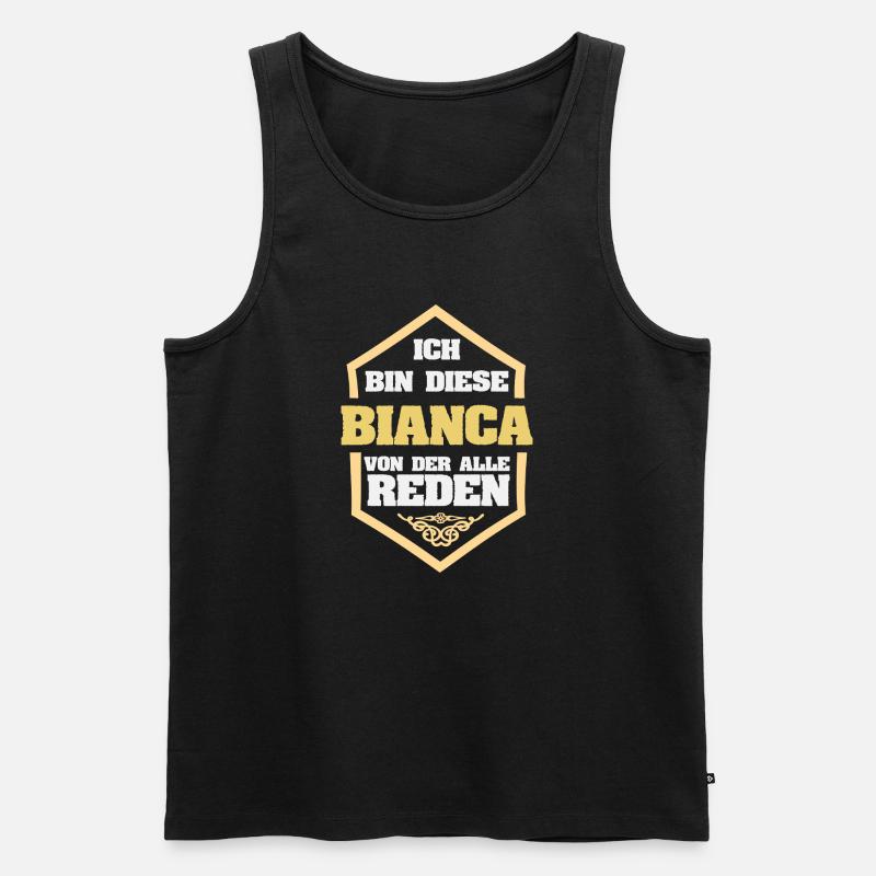 Bianca - Männer Premium Bio Tank Top - Schwarz