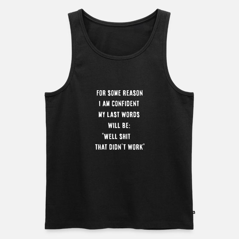 That didn't work - Männer Premium Bio Tank Top - Schwarz