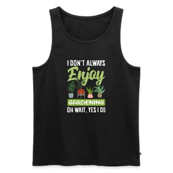 Garden & Plant Lovers Gifts - Men's Premium Organic Tank Top - black - Front - Michal (187cm)