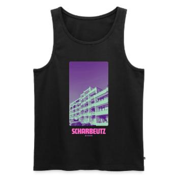 Scharbeutz Ostsee  - Männer Premium Bio Tank Top - Schwarz - Vorne - Michal (187cm)