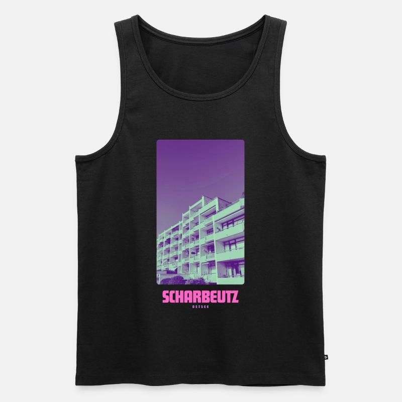 Scharbeutz Ostsee - Männer Premium Bio Tank Top - Schwarz