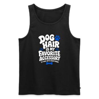 Dog Hair Is My Favorite Accessory - Men's Premium Organic Tank Top - black - Front - Michal (187cm)