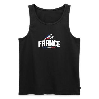Ballon Tricolore France Tee - Débardeur bio Premium Homme - noir - Devant - Michal (187cm)