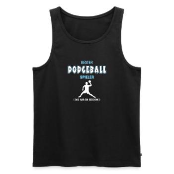 Bester Dodgeball Spieler Dodgeballer Völkerball - Männer Premium Bio Tank Top - Schwarz - Vorne - Michal (187cm)
