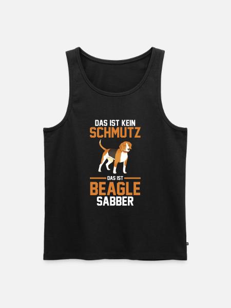 Hund Beagle - Männer Premium Bio Tank Top - Schwarz