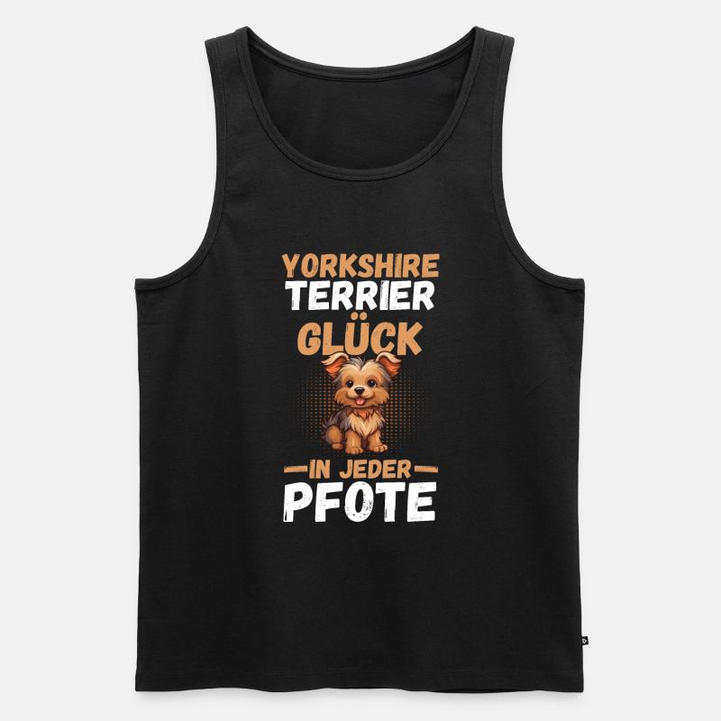 Hund Yorkshire Terrier - Männer Premium Bio Tank Top - Schwarz