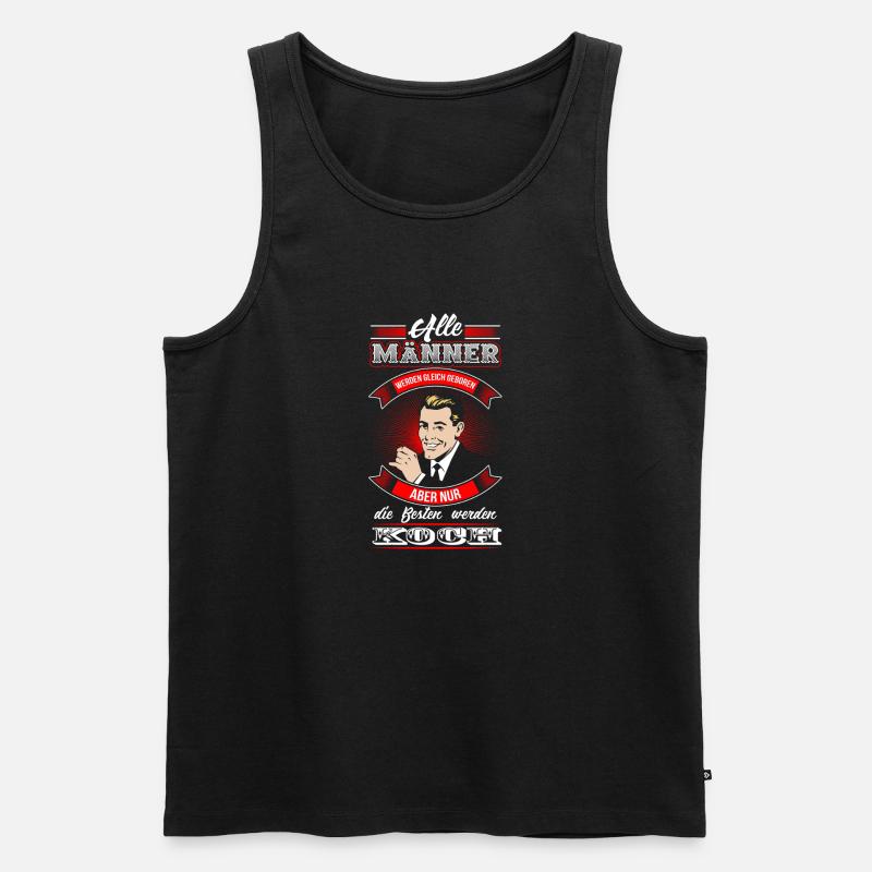 Koch - Beste Männer - Männer Premium Bio Tank Top - Schwarz