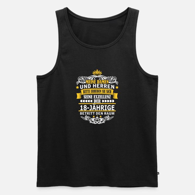 18-JÄHRIGE - Männer Premium Bio Tank Top - Schwarz