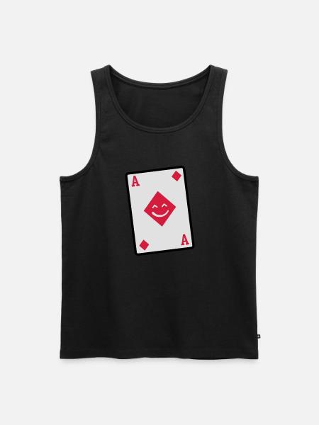 as karo - Männer Premium Bio Tank Top - Schwarz