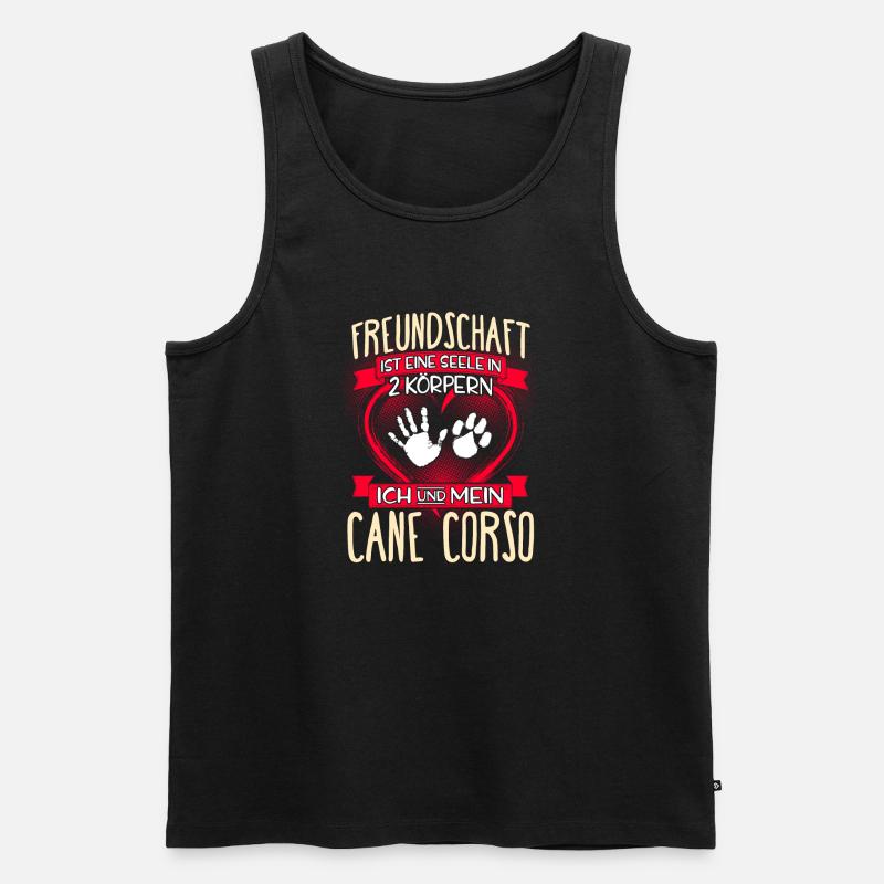 CANE-CORSO - 2 - Männer Premium Bio Tank Top - Schwarz