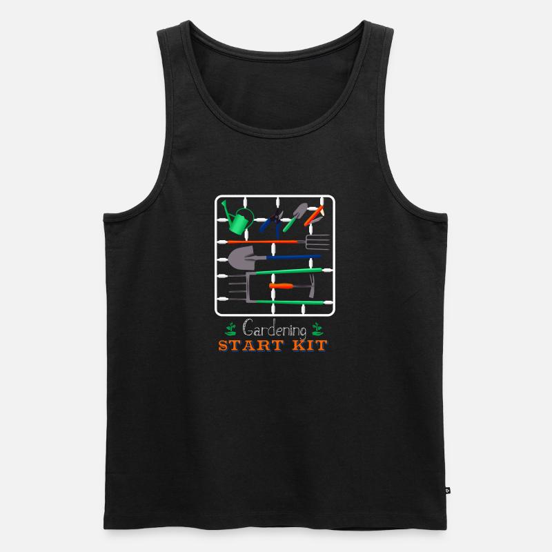 Garten Start Kit - Männer Premium Bio Tank Top - Schwarz