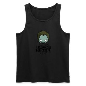 it's always HALLOWEEN FOR CREEPS like me - Men's Premium Organic Tank Top - black - Front - AI Model Male 178 light (178cm)