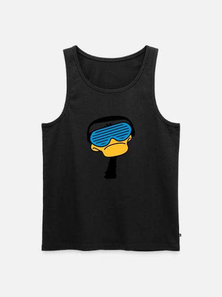 dj_duck - Débardeur bio Premium Homme - noir