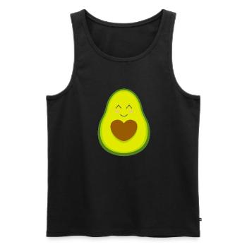 avocat - Débardeur bio Premium Homme - noir - Devant - Michal (187cm)