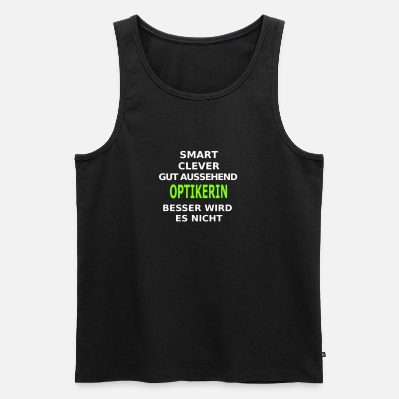 optikerin - Männer Premium Bio Tank Top - Schwarz