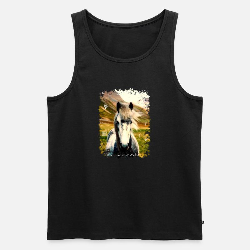 PFERD - Männer Premium Bio Tank Top - Schwarz