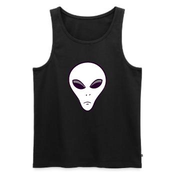 extraterrestre (alien) - Débardeur bio Premium Homme - noir - Devant - Michal (187cm)