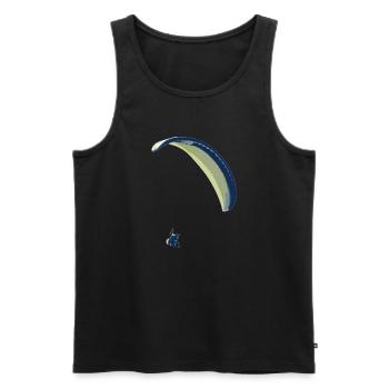 paraglider 12 - Débardeur bio Premium Homme - noir - Devant - Michal (187cm)