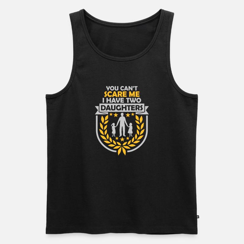 I have two daughters - Männer Premium Bio Tank Top - Schwarz