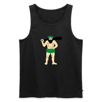 Lappland - Männer Premium Bio Tank Top - Schwarz - Vorne - AI Model Male 178 light (178cm)