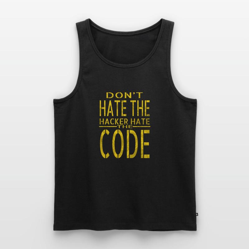 bday birthday present idea hack out hacking coder Männer Premium Bio Tank Top