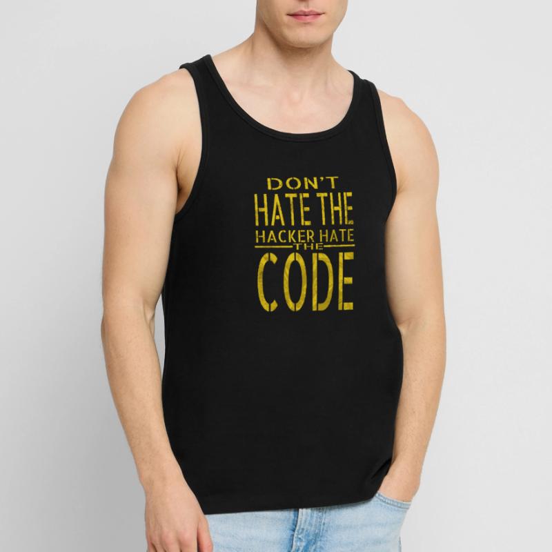 bday birthday present idea hack out hacking coder Männer Premium Bio Tank Top